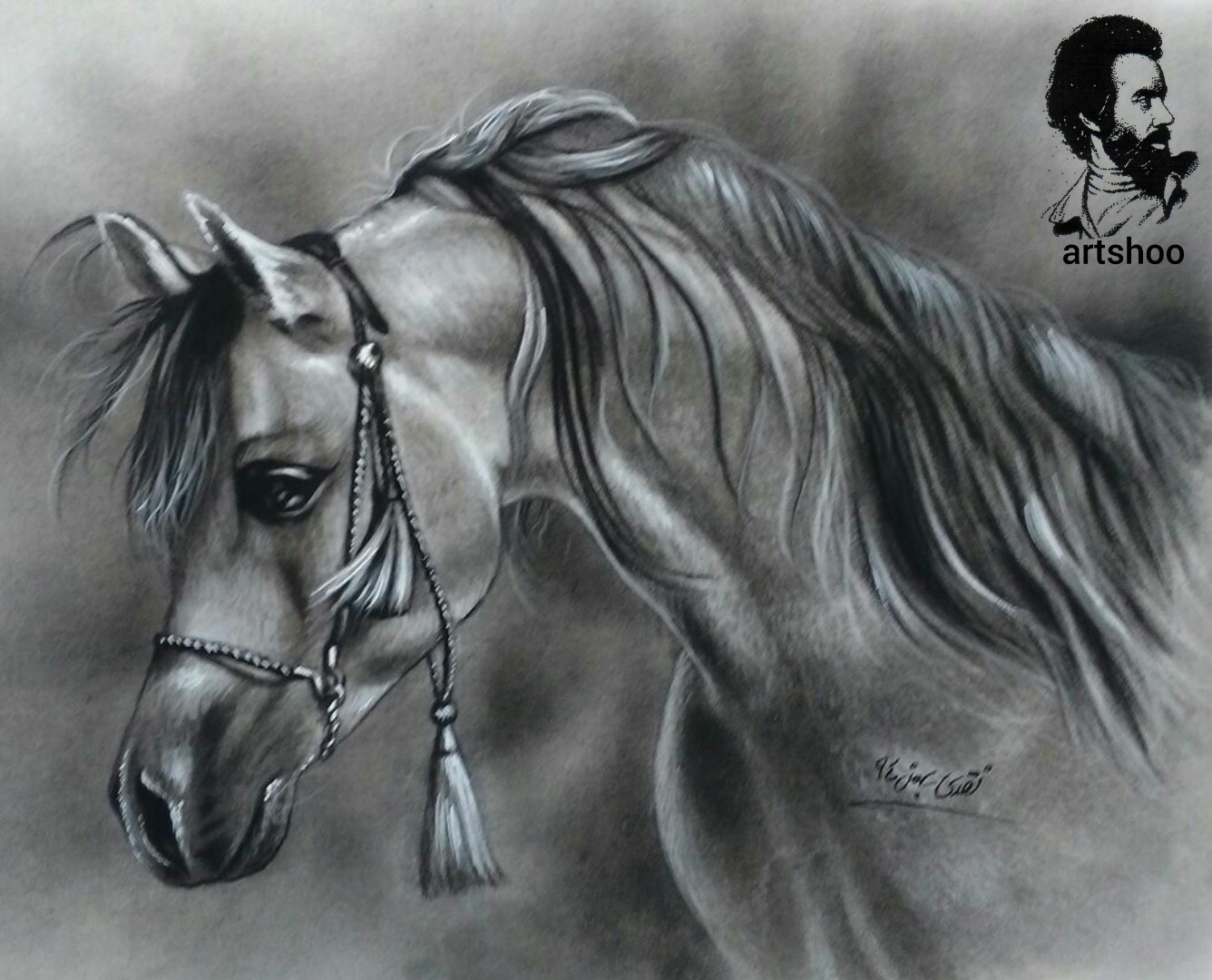 نقاشی سیاه قلم اورژینال